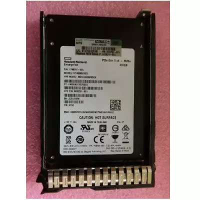 HP 875874-001 400GB PCIe 3.0 x4 NVMe U.2 2.5" SFF Mixed Use SC MLC DS SSD Image