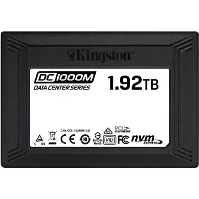 Kingston SEDC1000M/1920G DC1000M 1.92Tb 2.5inch U.2 PCI Express NVMe 3.0 x4 Internal Ssd Image