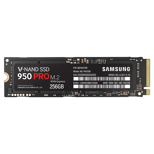 Samsung MZ-VLW2560 256GB U320 TLC PCIe M.2 SSD