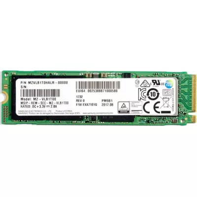 Samsung MZVLB1T0HALR-00000 1TB PCIe 3.0 x4 NVMe M.2 2280 TLC SSD Image