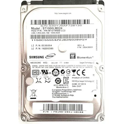 Seagate Momentus ST1000LM024 1TB SATA 3Gb/s 2.5\