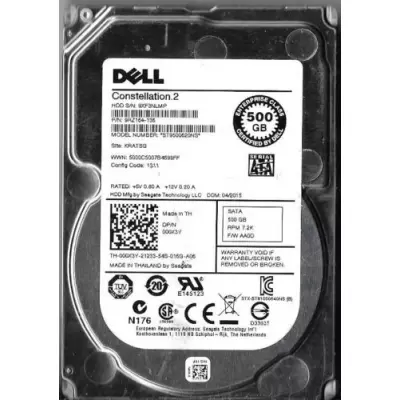 Dell ST9500620NS 500GB SATA 6.0G 7.2K 2.5" SFF SP Single Port HDD Image