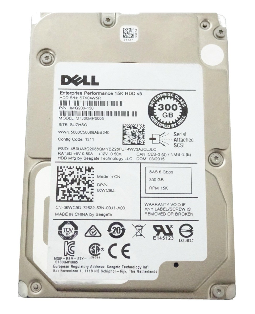 Dell ST300MP0005 300GB SAS 12G 15K 2.5