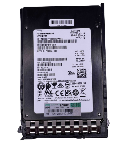 HP P41556-001 3.84TB SAS 12Gb/s 2.5" SFF Read Intensive SSD Image