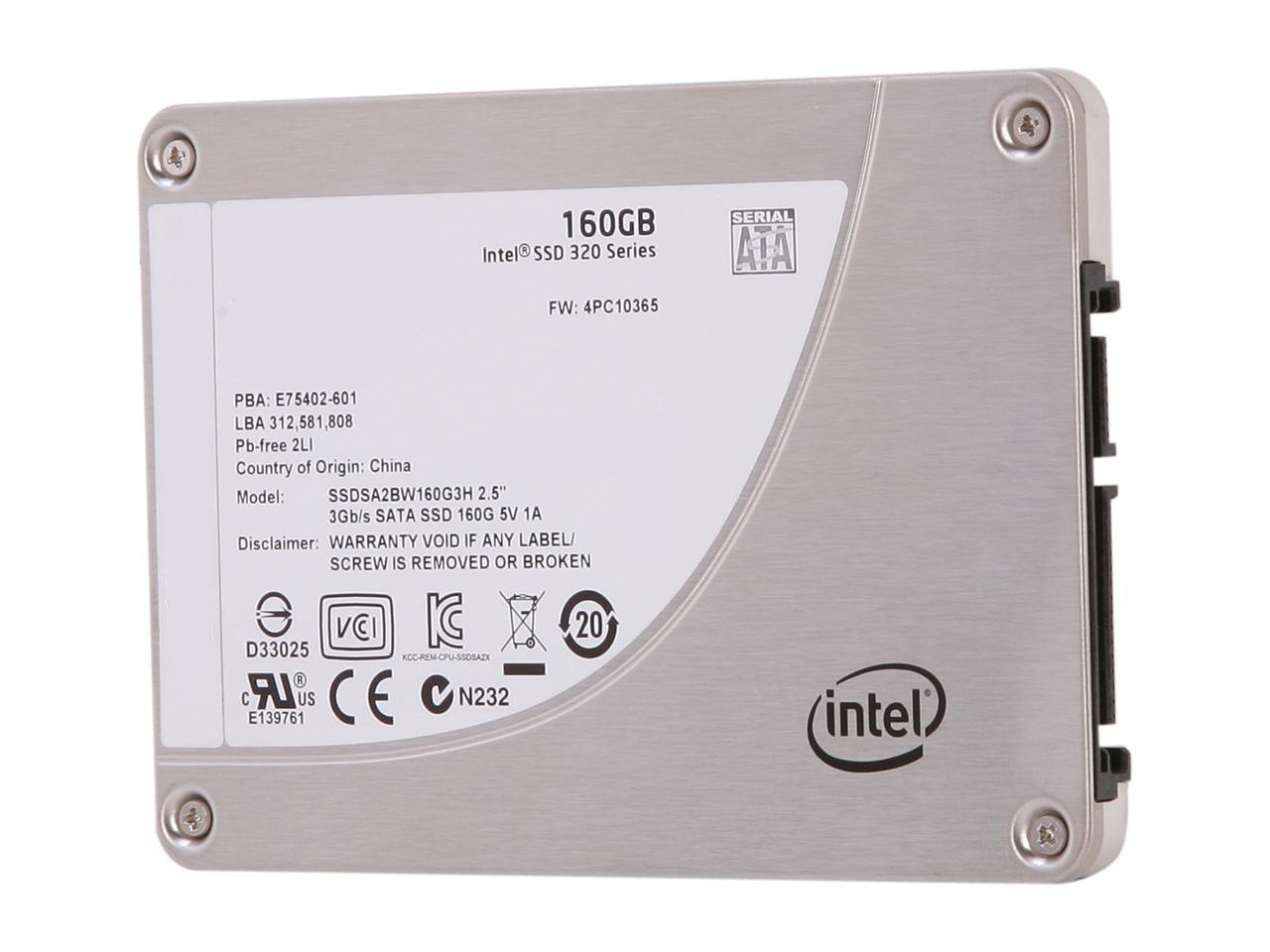 Intel SSDSA2BW160G3H 160GB SATA 3Gb/s 2.5\