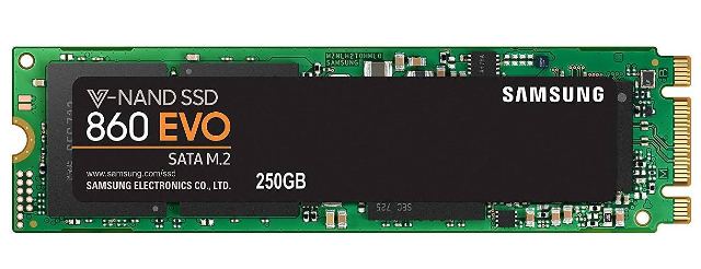 Samsung EVO MZ-N6E250BW 250GB SATA 6G M.2 MLC TCG SSD Image
