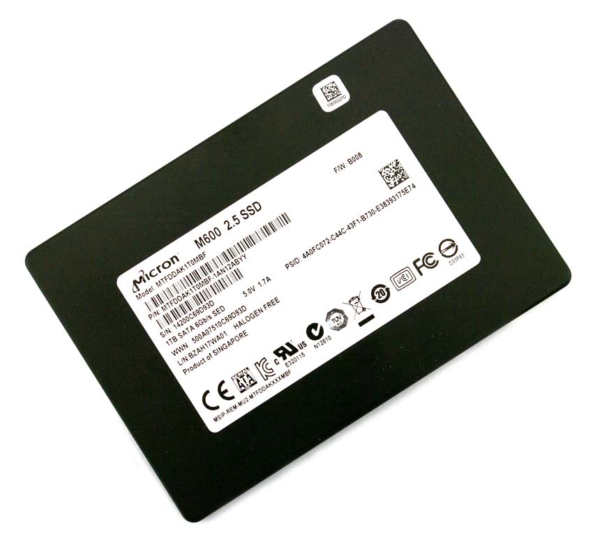 MICRON 2.5 1TB SATA 6GBs SED M600 SERIES SSD Image