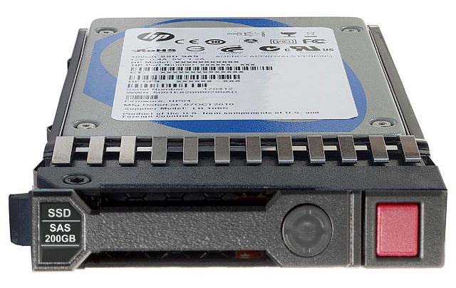 200GB Hot-plug SSD - SAS interface, 6 Gb/s transfer rate, 2.5 in SFF, MLC, EM, SC Image