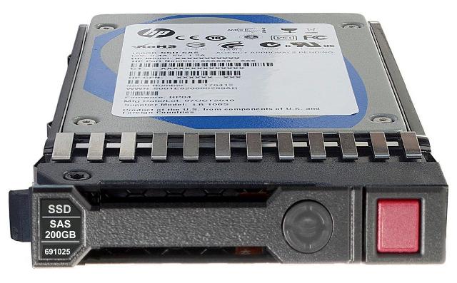 HP 690825-B21 200GB SAS 6Gb/s 2.5" SFF MLC SC SSD Image